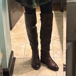 Franco Sarto Brown Over the Knee Boots